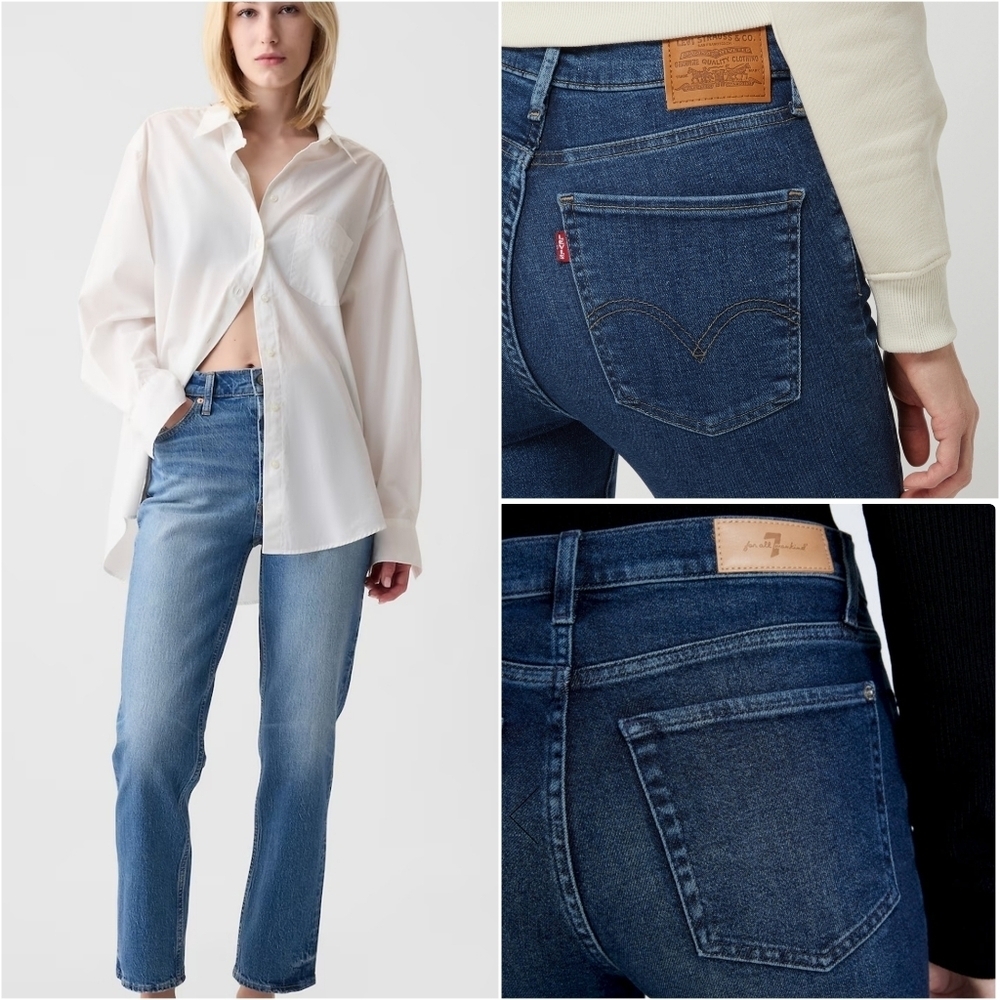 Bundle jeans ,vintage luxe, and Levi's
